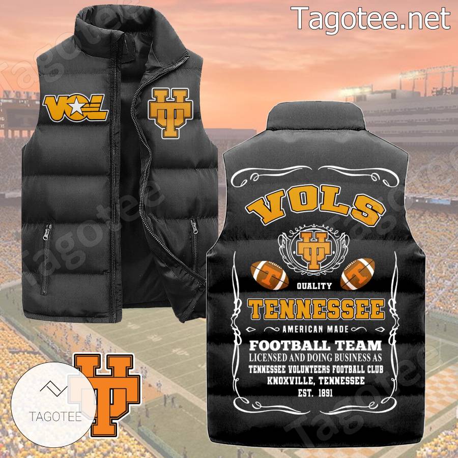 Tennessee Volunteers Football Team Puffer Vest