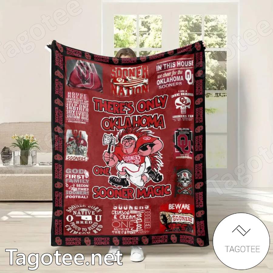 There's Only One Oklahoma Sooner Magic Blanket