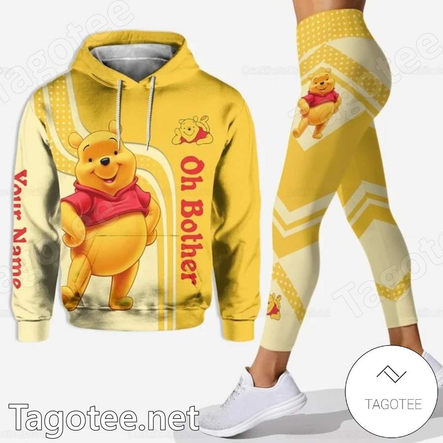 Winnie The Pooh Oh Bother Personalized Hoodie And Leggings - Tagotee