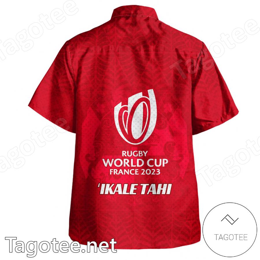 ʻikale Tahi Rugby World Cup France 2023 Tonga Hawaiian Shirt