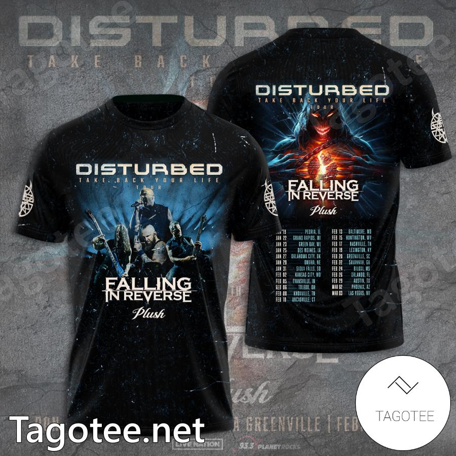 Disturbed Take Back Your Life Falling In Reverse Plush T-shirt, Hoodie