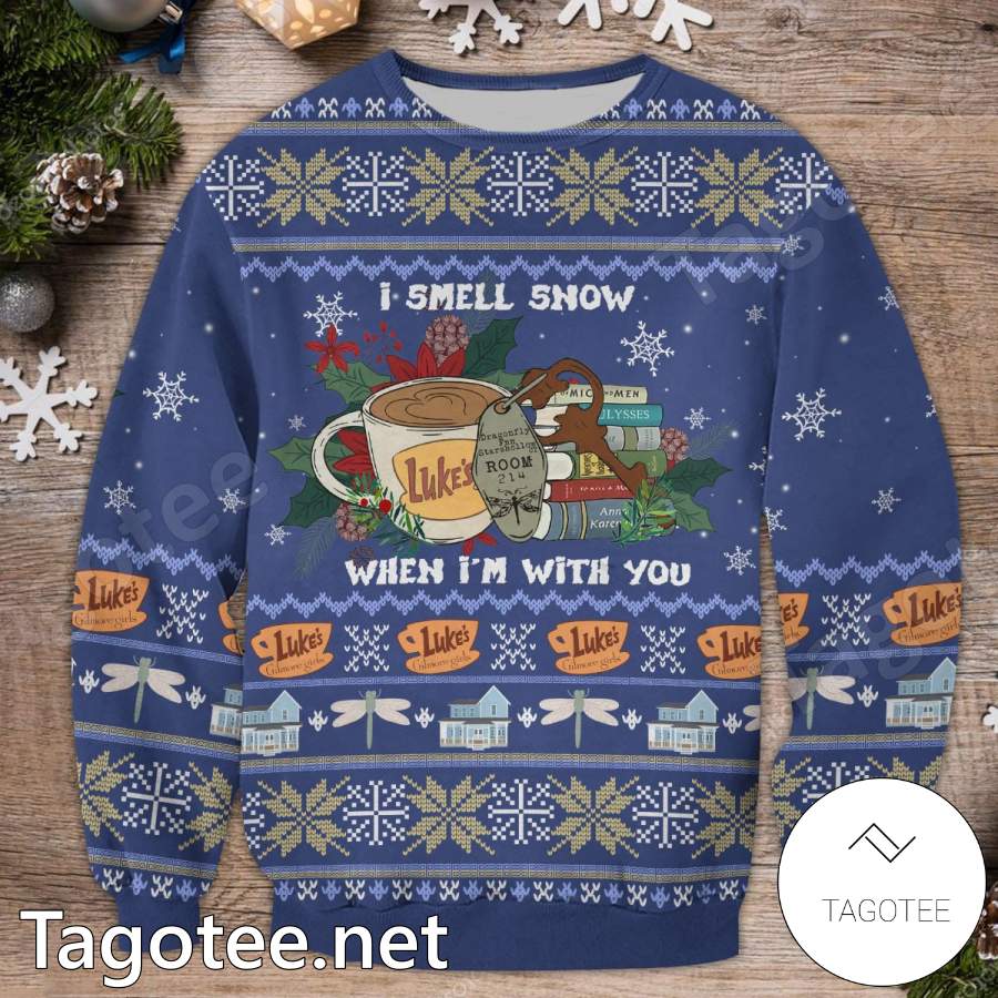 Gilmore Girls I Smell Snow When I'm With You Ugly Christmas Sweater