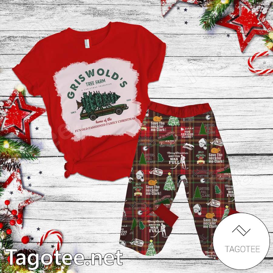Griswold's Tree Farm Home Of The Fun Old Fashioned Family Christmas Pajamas Set
