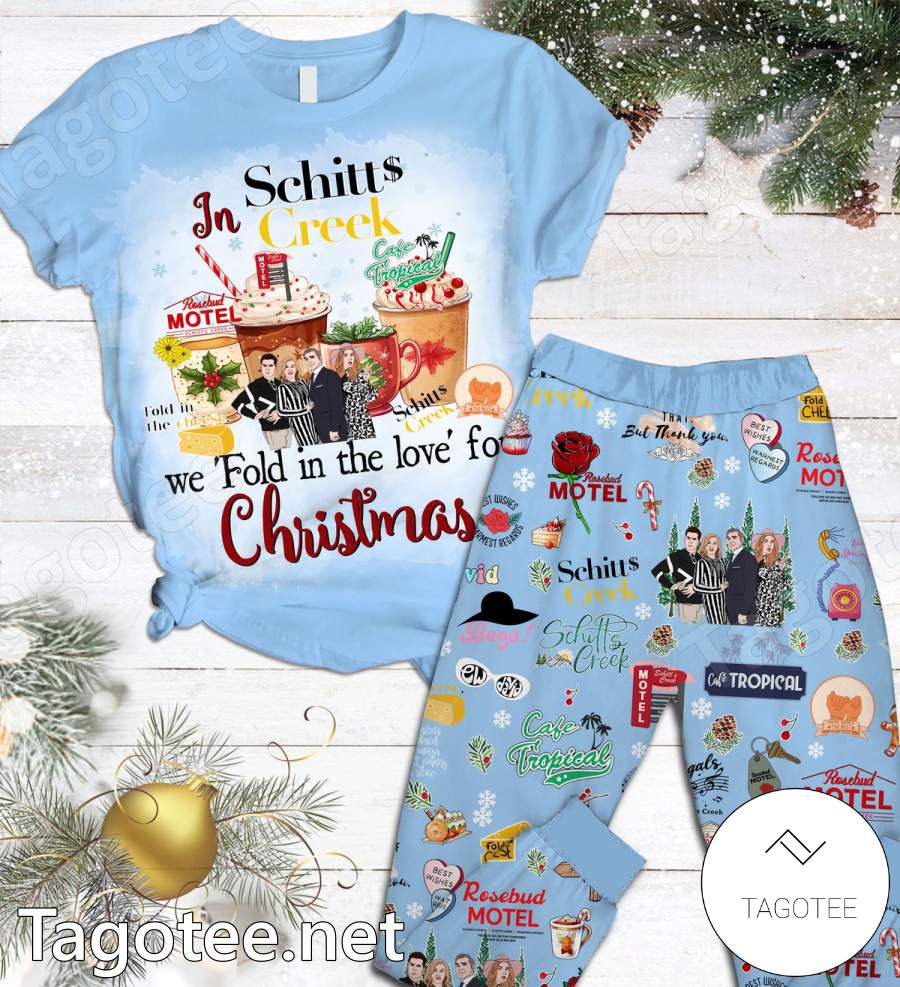 In Schitt's Creek We Fold In The Love For Christmas Pajamas Set