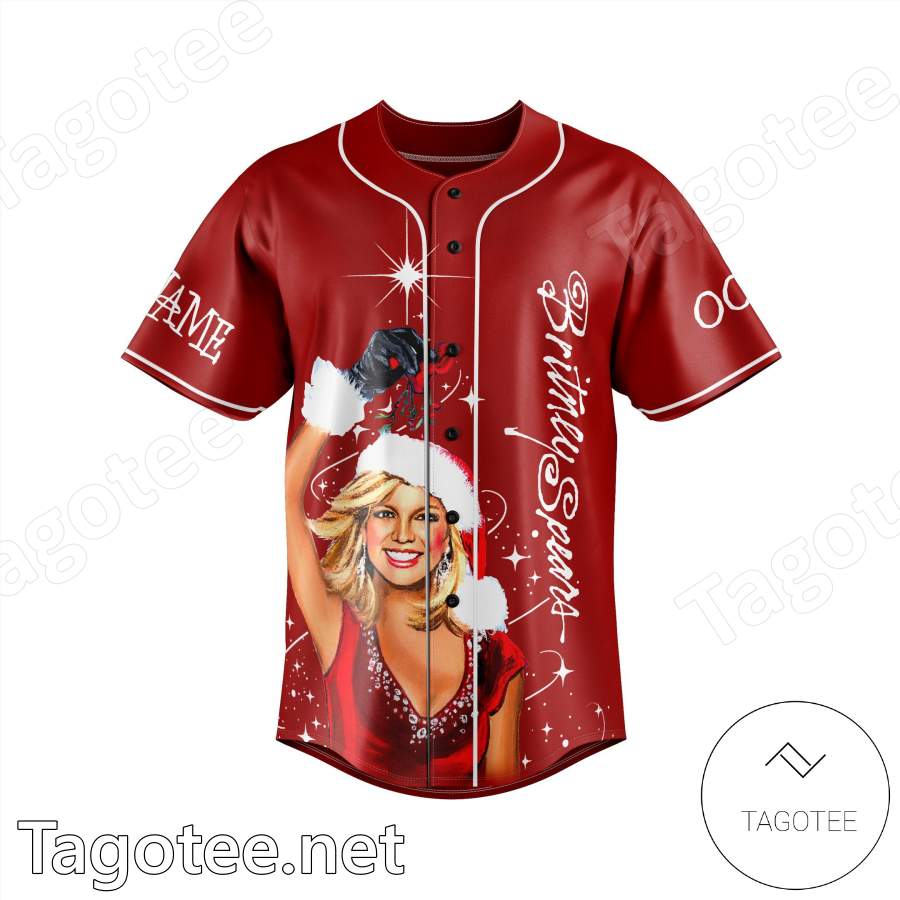 It's Xmas Bitch Britney Spears Personalized Baseball Jersey a
