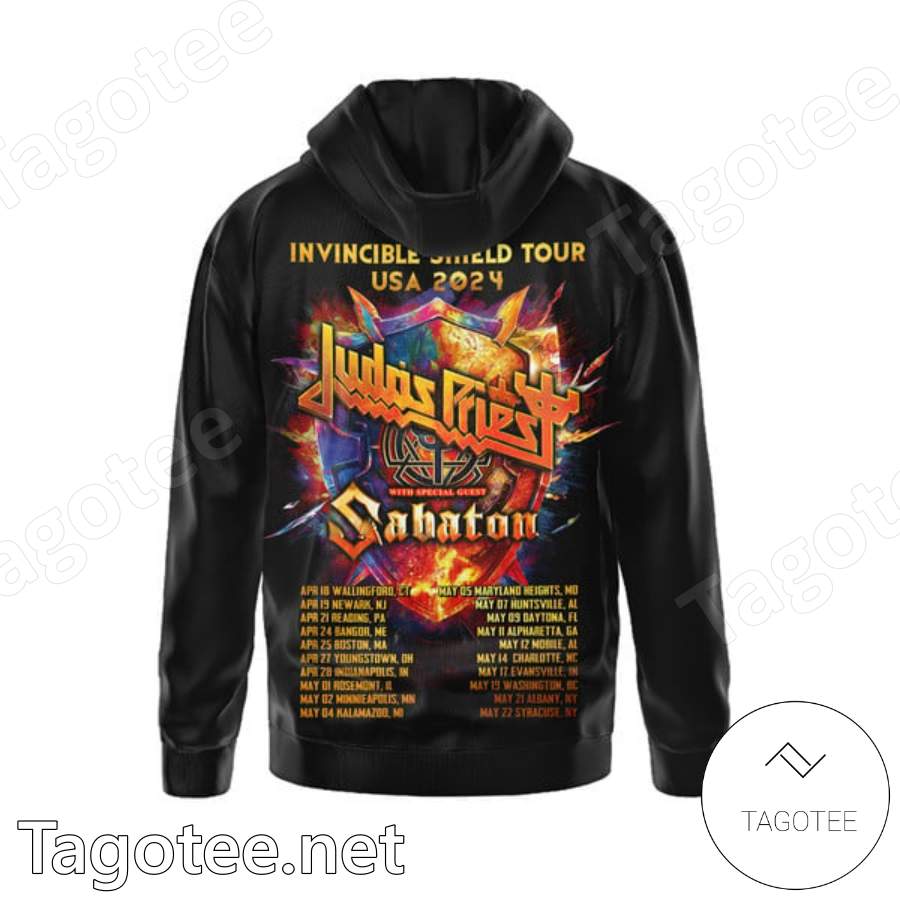 Judas Priest Invincible Shield Tour Usa 2024 T-shirt, Hoodie b
