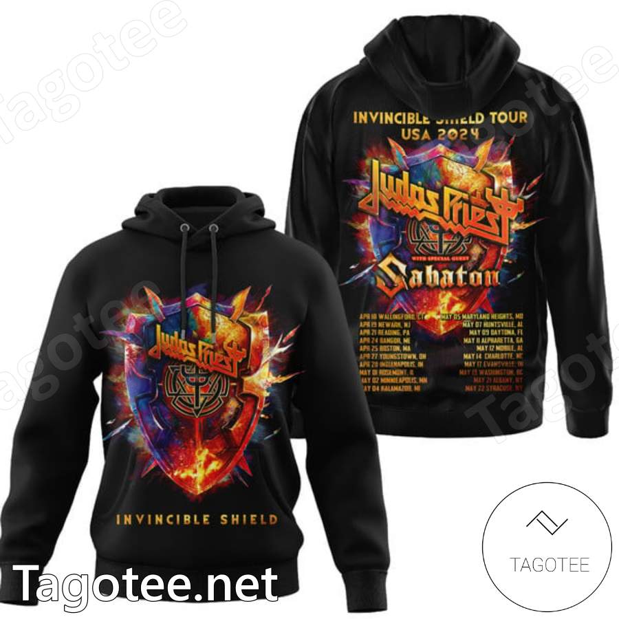 Judas Priest Invincible Shield Tour Usa 2024 T-shirt, Hoodie