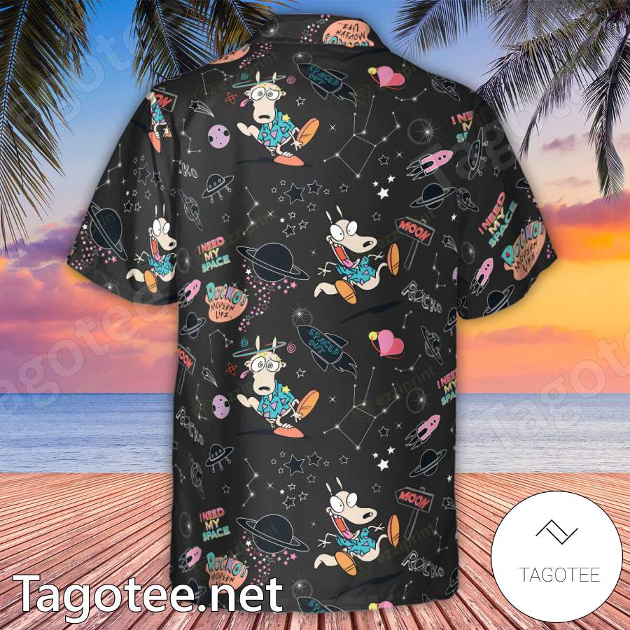 Rocko Space Out Rocko's Modern Life Hawaiian Shirt c