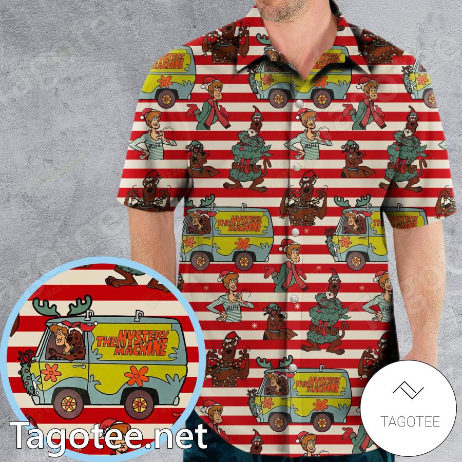 Scooby Doo Shaggy Rogers The Mystery Machine Christmas Hawaiian Shirt a