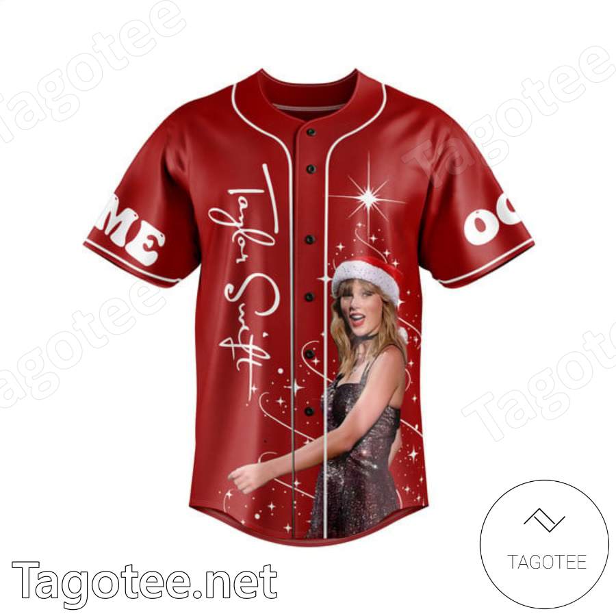 Taylor Swift Merry Swiftmas 'tis The Damn Season Personalized Baseball Jersey a