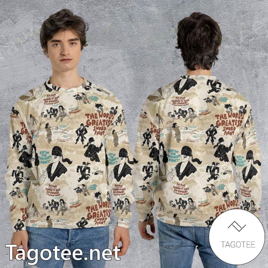 The World's Greatest Sword Fight The Princess Bride Ugly Xmas Sweater c