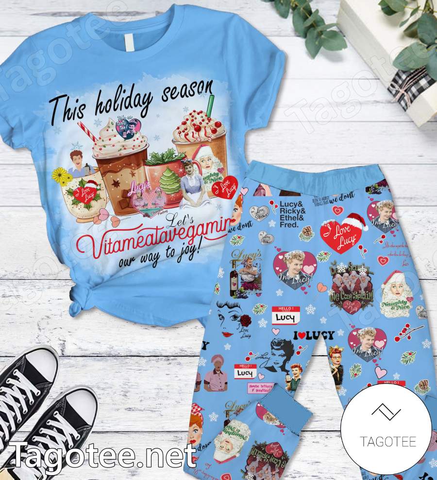 This Holiday Season Let's Vitameatavegamin Our Way To Joy Pajamas Set