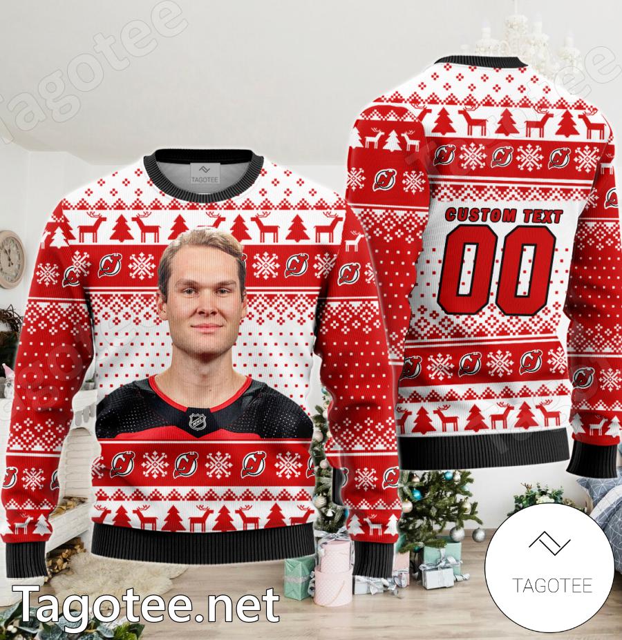 Akira Schmid NHL Xmas Sweater