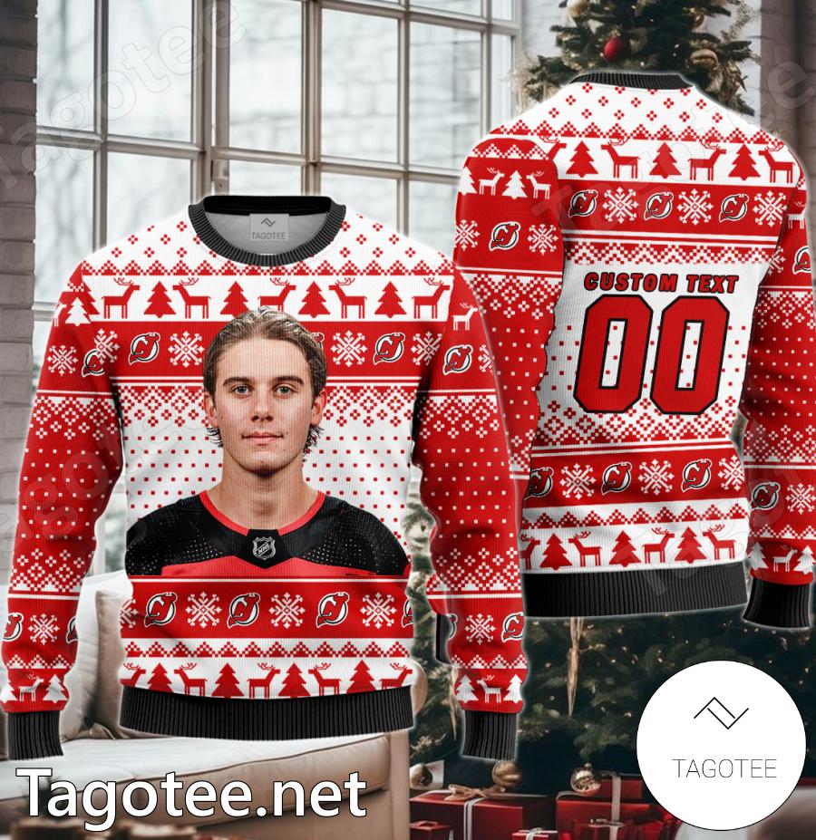 Jack Hughes NHL Xmas Sweater