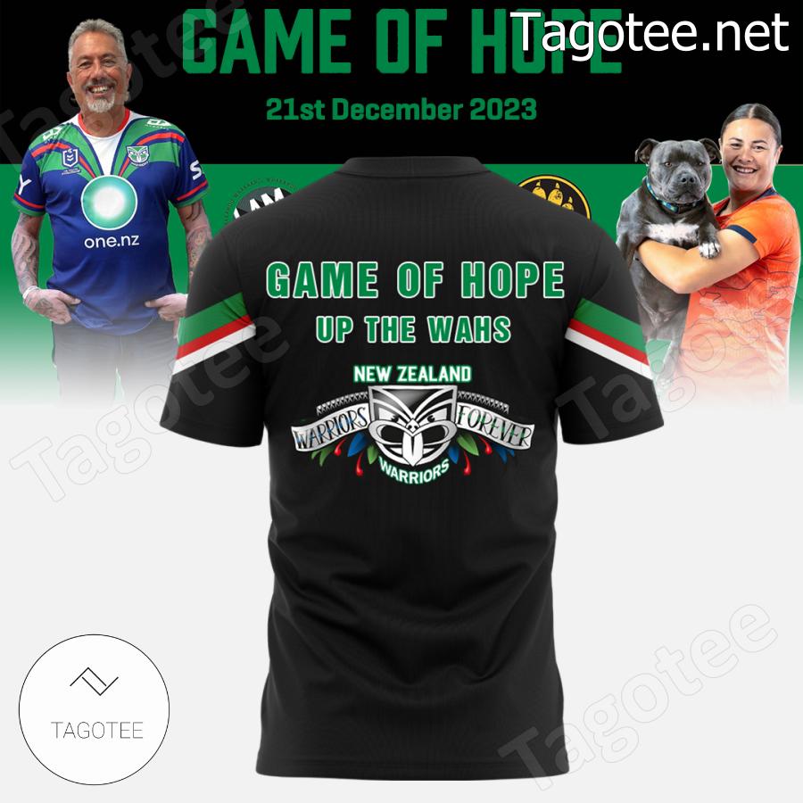 New Zealand Warriors Game Of Hope Up The Wahs Shirt b