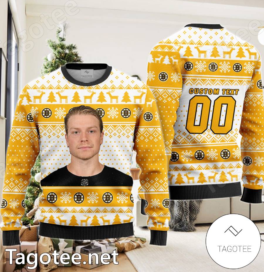 Oskar Steen Boston Bruins Christmas Sweater